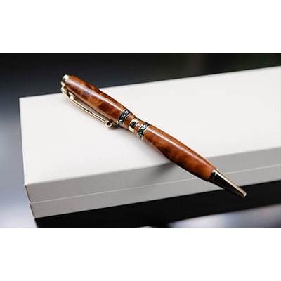 【伝統工芸を応援!】【嵯峩螺鈿・野村】螺鈿ボールペン 屋久杉