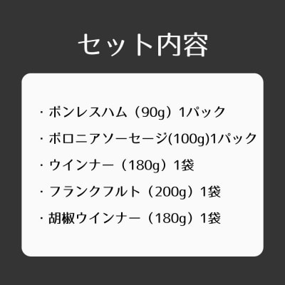 【仙石ハム伊賀屋】ハムとソーセージ5種詰め合わせ|京都 ギフト 厳選したお肉