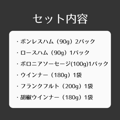【仙石ハム伊賀屋】ハムとソーセージたっぷり6種詰め合わせ|京都 ギフト 厳選したお肉