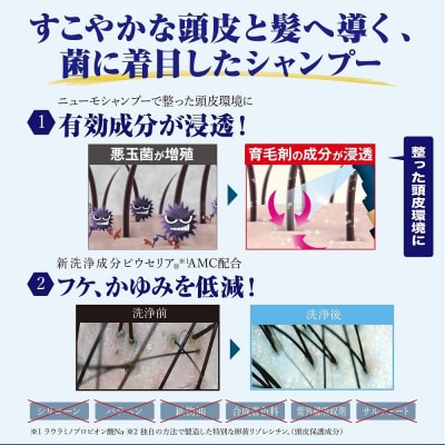 【ファーマフーズ】ニューモ Vactory シャンプー 5本セット|育毛剤 発毛育毛剤 