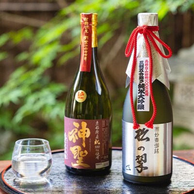 【山本本家】超特撰 純米大吟醸 松の翠・神聖 京都産祝純米大吟醸(720ml×2本セット)