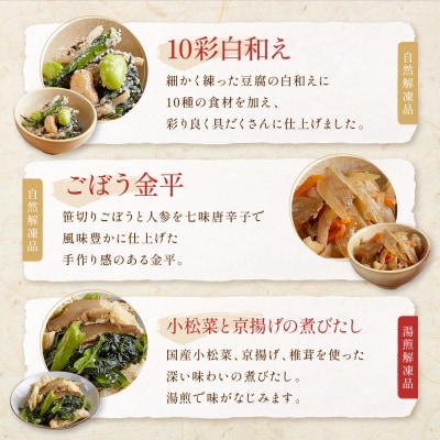 【京菜味のむら】惣菜10品セット(10種・10袋)|京都 人気 おばんざい 惣菜 簡単 時短 料理