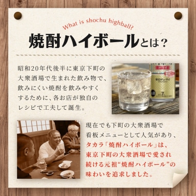 【宝酒造】タカラ「焼酎ハイボール」<ドライ>(500ml×24本) タカラ　チューハイ