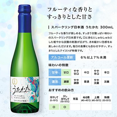 【月桂冠】スパークリング清酒　うたかた(300mL×12本)