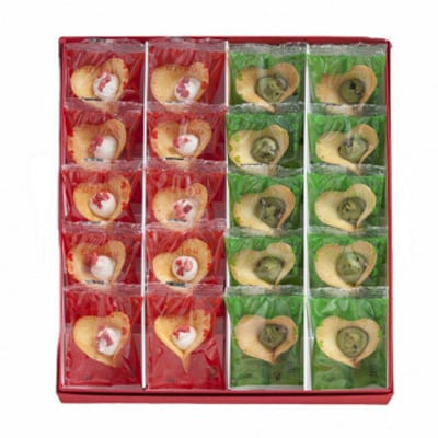 【KINEEL】ルフル20個入(バニラ×10個、抹茶×10個)