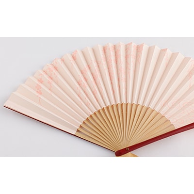 【伏見上野旭昇堂】漆喰京扇子(桜)|京都 扇子 京扇子 人気