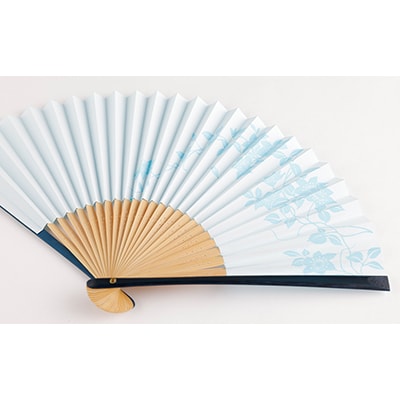 【伏見上野旭昇堂】漆喰京扇子(鉄泉)