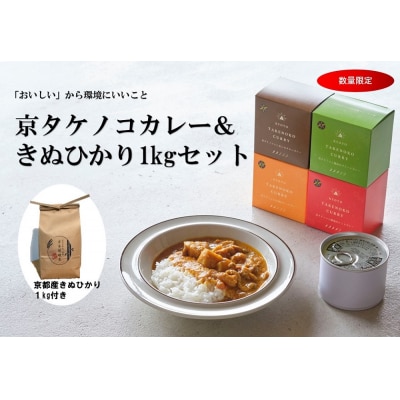 京タケノコカレー&amp;古今嵯峨米1kgセット【アドプランツコーポレーション】