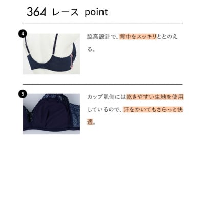 【ウンナナクール】364 レース(Mサイズ)ブラック1枚|京都 ワコール