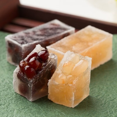 【京菓子司 都】琥珀糖 3種32個 詰合せ(大納言16・手亡白豆8・宇治金時8)