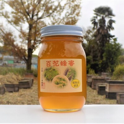 【京都ヒグチ養蜂園】京都市産天然百花はちみつ 600g