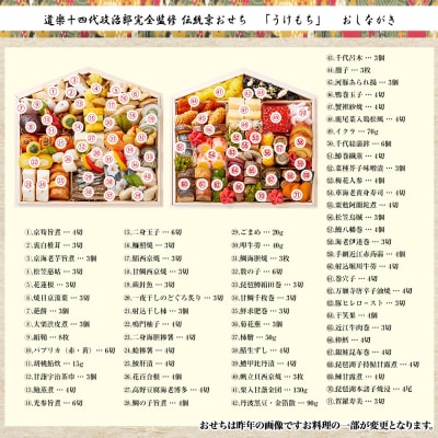 【京料理 道楽】国産 弐段生おせち「うけもち」(約3～5人前)