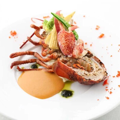 【La mer giki】<ディナー>オマール海老コースお食事券2名様分(ぐるなびセレクション)