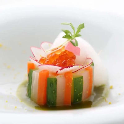 【La mer giki】<ディナー>オマール海老コースお食事券2名様分(ぐるなびセレクション)