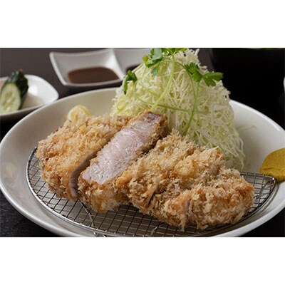 【熟成豚かわむら】<昼夜共通>リブロースかつ定食220g お食事券2名様分(ぐるなびセレクション)