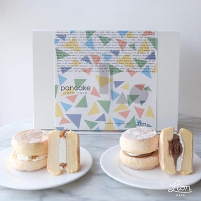 【ライオンカフェ】ふわふわパンケーキサンド10個入り | 人気カフェ スイーツ ケーキ 洋菓子
