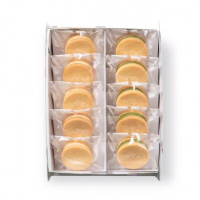 【パティスリー洛甘舎】洛甘バターサンド　10個入 | らっかんしゃ スイーツ 抹茶