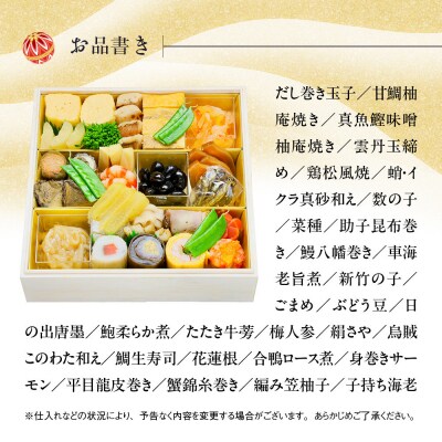 【京料理清和荘】特製おせち料理一段重 2～3人前|京都 京おせち 人気 2027 正月 老舗 料亭
