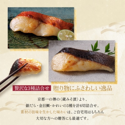 西京漬け 醍醐 蔵みそ漬 6切入[G-6]|京都 一の傳 西京漬け 名店 人気セット グルメ ギフト