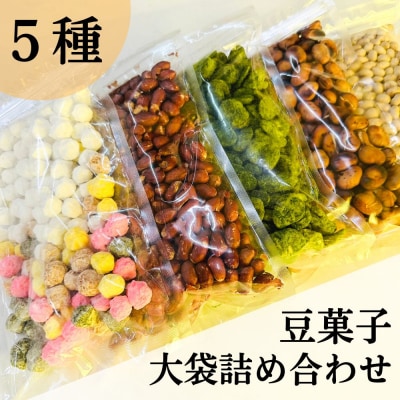 《11月～1月発送》【青山豆十本舗】工場直送!豆十の豆菓子 大袋詰め合わせ 5種(総量1.8kg)
