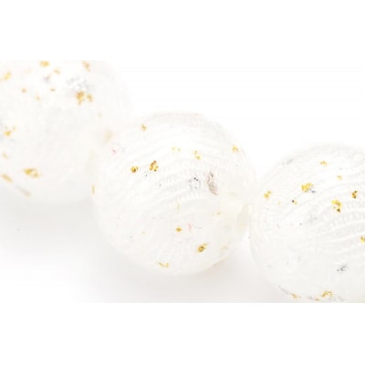 【京念珠×京ちりめん】水晶 ホワイト 数珠袋付き【土屋念珠店/女性用/レディース/数珠/略式/仏具】