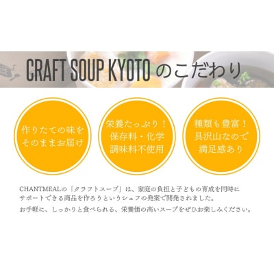 〈12か月定期便〉【CHANTMEAL】クラフトスープKYOTO シェフおすすめスープ6種セット