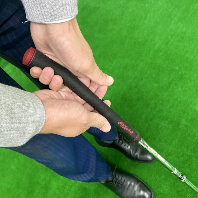 【ルーツゴルフ特許出願済】ゴルフスイング練習器シャロぽんヒンジアシスター(カーボンシャフト)