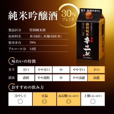 【黄桜】特別純米 辛口一献 (1.8Lパック ×6本)