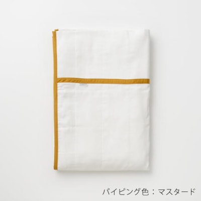 【大東寝具】京和晒綿紗　ガーゼケット　5重合わせ(マスタード)