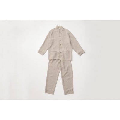 【大東寝具】「睡楽上布(すいらじょうふ) 」 リネンパジャマ リネン100% 男女兼用(M)