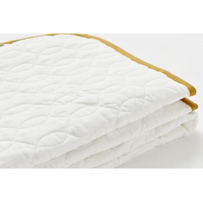 【大東寝具】京和晒綿紗　ガーゼ敷パッド(脱脂綿入り)4層(グレー・セミダブル)