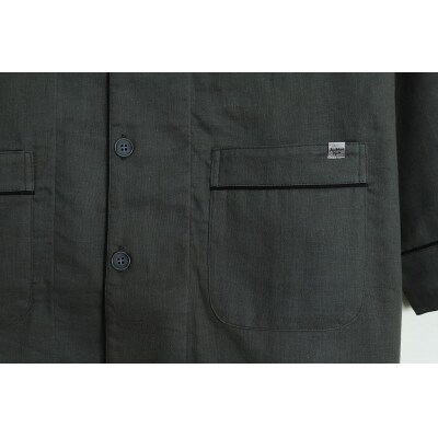 【大東寝具】Ace Hotel Kyoto × 京和晒綿紗ガーゼパジャマ ≪チャコールグレーS≫ 