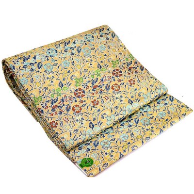 【龍村美術織物】仕立て名古屋帯　早雲寺文台裂(金)