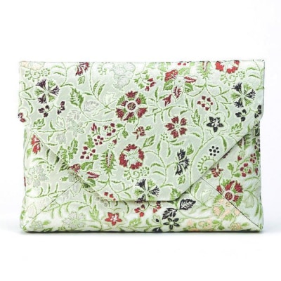 【龍村美術織物】早雲寺(銀)茶道具5点セット(古帛紗など)