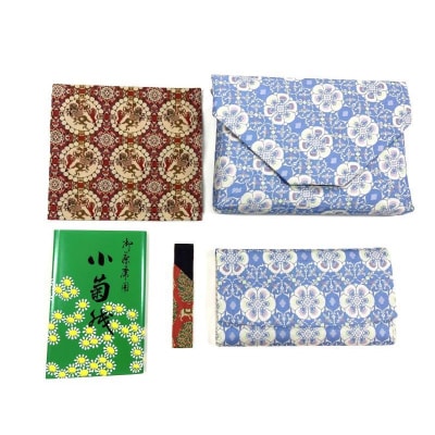 【龍村美術織物】<柄おまかせ>茶道具5点セット(古帛紗など)