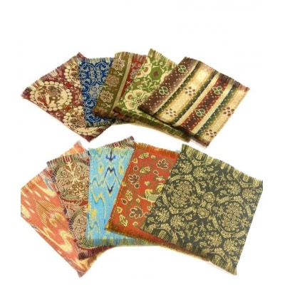 【龍村美術織物】<柄お任せ> コースター10枚セット