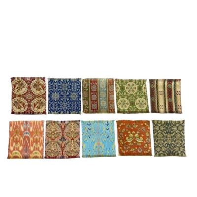 【龍村美術織物】＜柄お任せ＞ コースター10枚セット