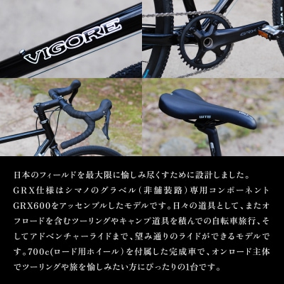 【VIGORE】山と旅の自転車プラス GRX600(1×11速)(自転車,オリジナル自転車)