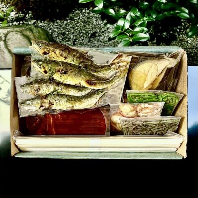 【祇園丸山】炭火焼天然あゆ・岩魚のうどん【期間限定】