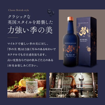 【京都蒸溜所】[数量限定]季の美　京都ドライジン　700ml　飲み比べ4種セット