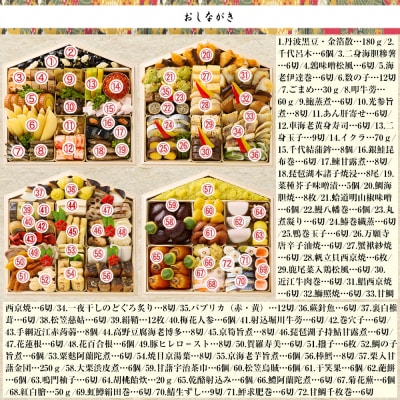 京料理 道楽 国産 与段生おせち「うかたま」約6～10人前|老舗料亭 本格和風おせち 豪華 人気