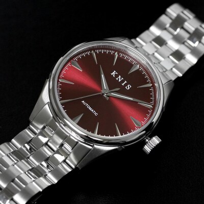 【KNIS KYOTO】サンレイダイアル 日本製 自動巻き 腕時計＜レッド＞|京都発 腕時計