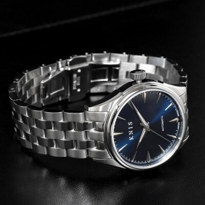 【KNIS KYOTO】サンレイダイアル 日本製 自動巻き 腕時計＜ブルー＞|京都発 腕時計 