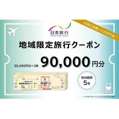 京都府京都市 日本旅行 地域限定旅行クーポン90,000円分