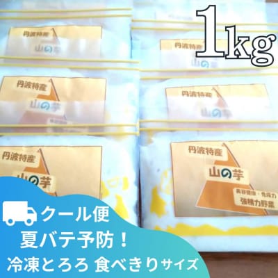 【芋家なか吉】丹波山の芋すりおろし 冷凍 とろろ1kg (10パック)