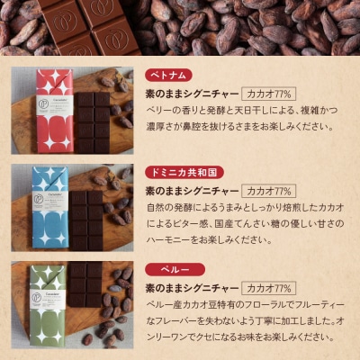【Premarché Cacaolate Lab】手作りチョコレート産地食べ比べ <セットA>