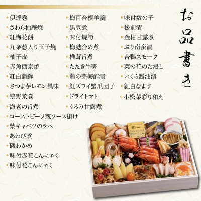 【京都しょうざん】和風おせち料理「玉響」一段重 2人前 老舗料亭 和風おせち 人気
