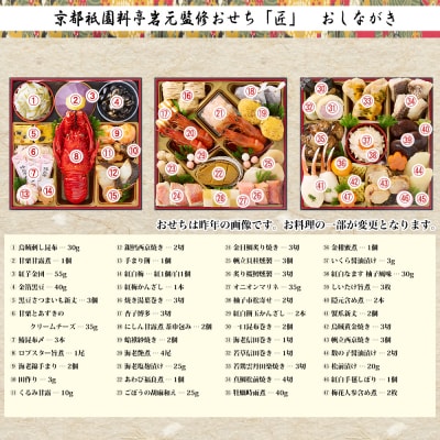 【京都祇園 岩元】冷蔵おせち三段重「匠」ロブver. 約3～4人前|本格 料亭おせち 毎年完売必至