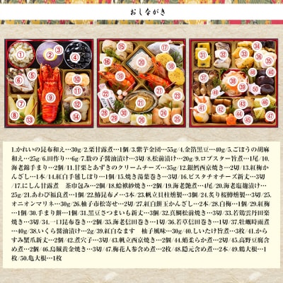 【京都祇園 岩元】冷蔵おせち三段重「匠」ロブver. 約3～4人前|本格 料亭おせち 毎年完売必至
