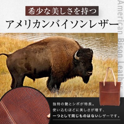 【デグナー】アメリカンバイソンレザートートバック(ブラウン)